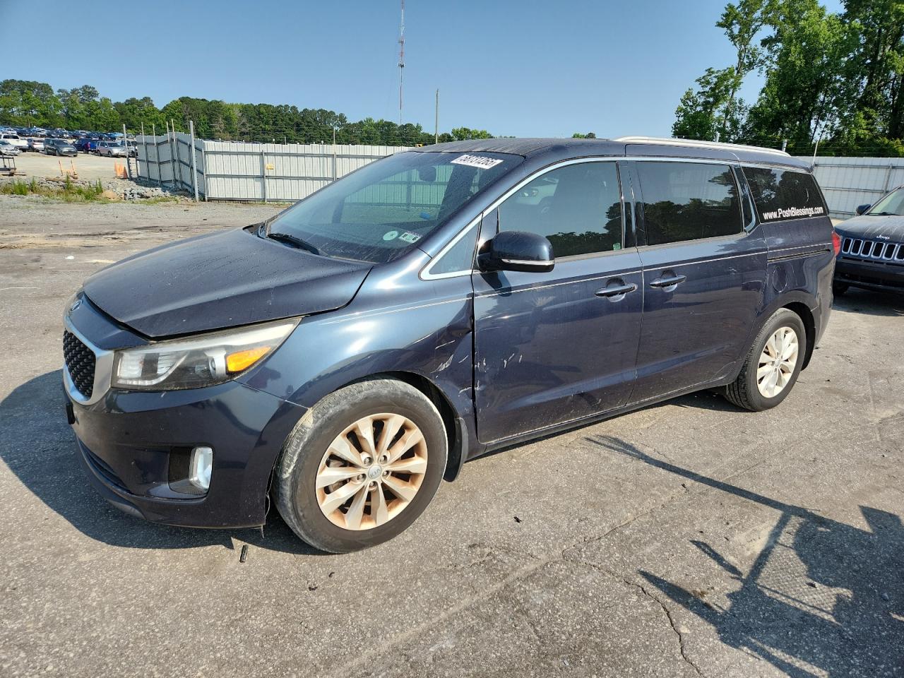 2015 Kia Sedona Ex للبيع في Dunn، NC - Front End