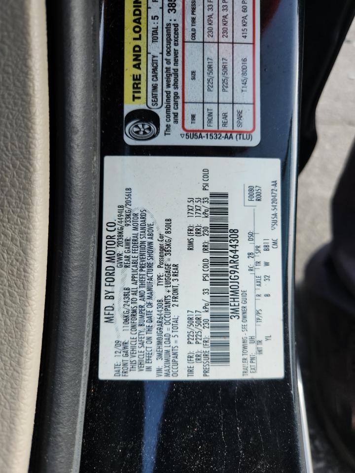 2010 Mercury Milan Premier VIN: 3MEHM0JG9AR644308 Lot: 60791825