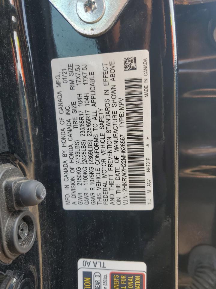 2HKRW2H22MH626567 HONDA CRV 2021