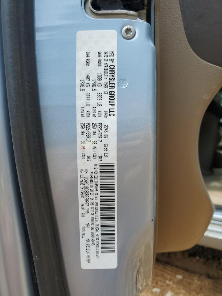 2013 Chrysler Town & Country Touring VIN: 2C4RC1BG6DR720087 Lot: 62279655