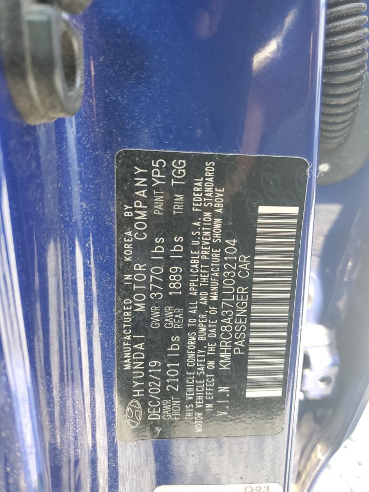 2020 Hyundai Venue Sel VIN: KMHRC8A37LU032104 Lot: 62115935