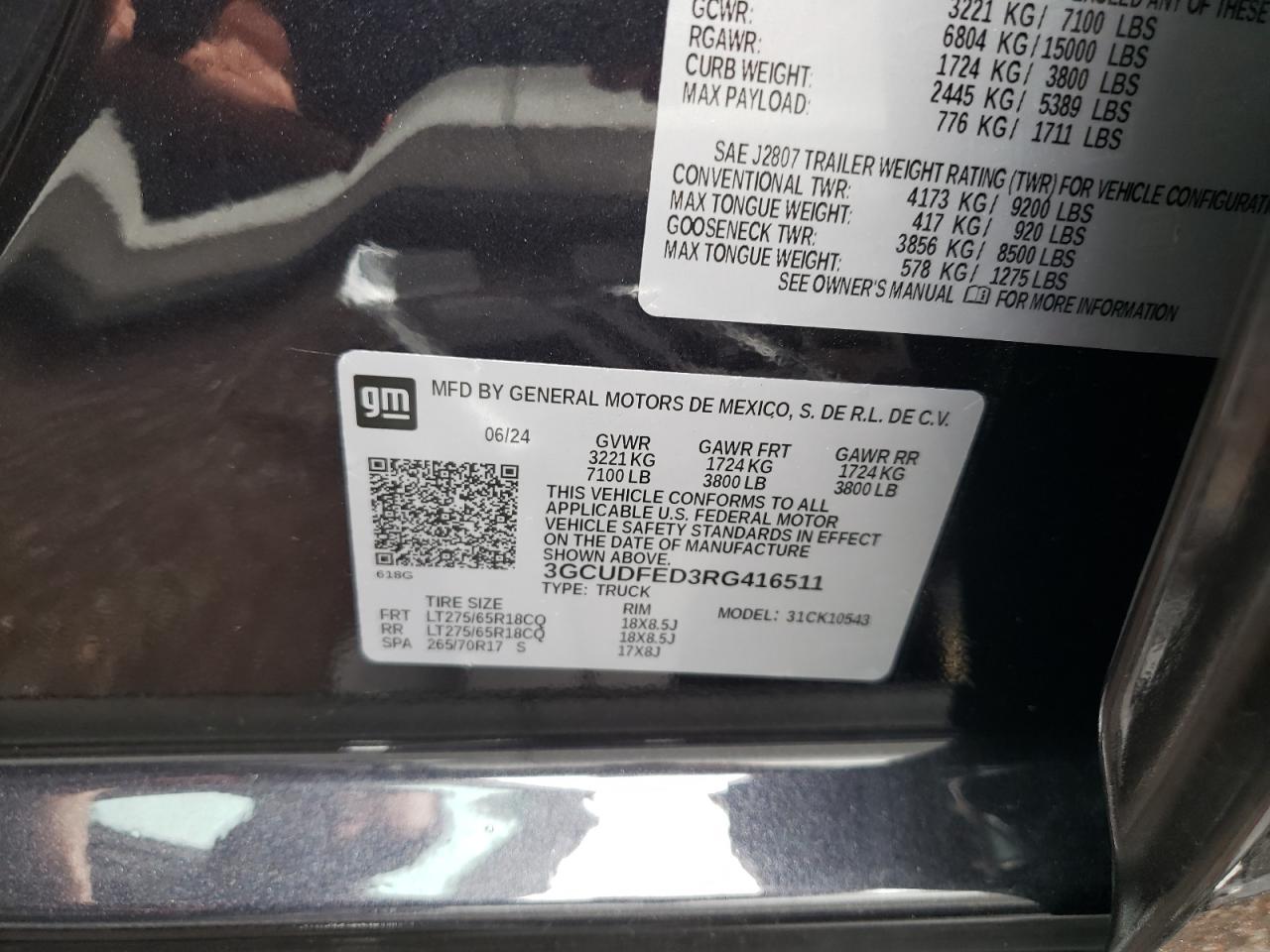 3GCUDFED3RG416511 CHEVROLET ALL Models 2024