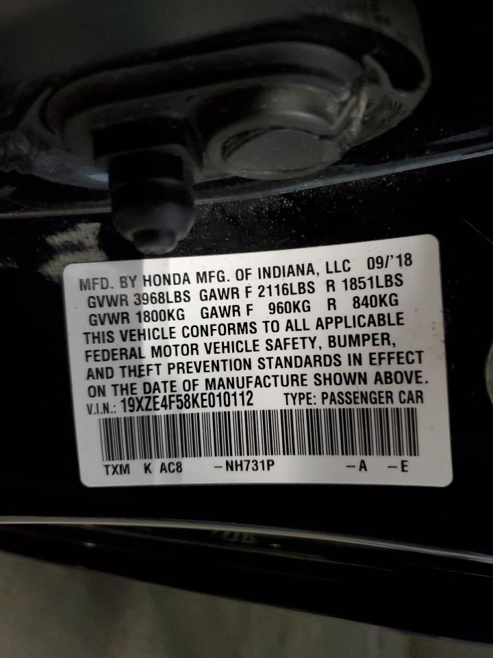 19XZE4F58KE010112 HONDA INSIGHT 2019