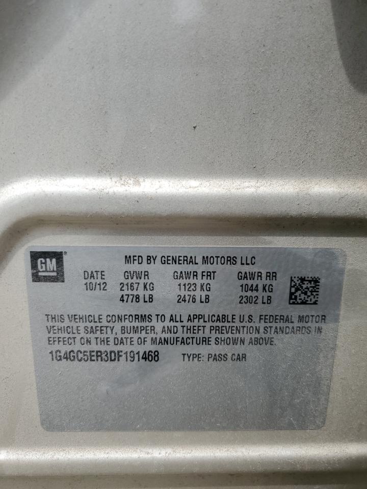 2013 Buick Lacrosse VIN: 1G4GC5ER3DF191468 Lot: 61750865