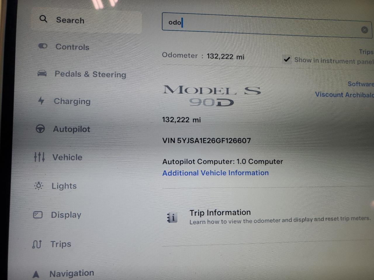 2016 Tesla Model S VIN: 5YJSA1E26GF126607 Lot: 61333845