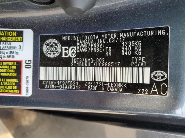 2017 TOYOTA COROLLA L  