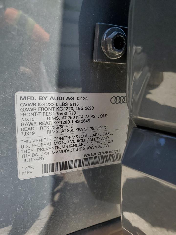 2024 Audi Q3 Premium Plus 40 VIN: WA1BUCF37R1101747 Lot: 61226195