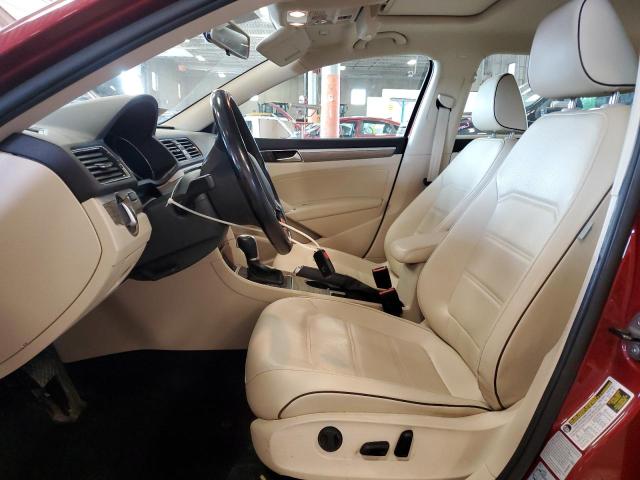  VOLKSWAGEN PASSAT 2017 Red