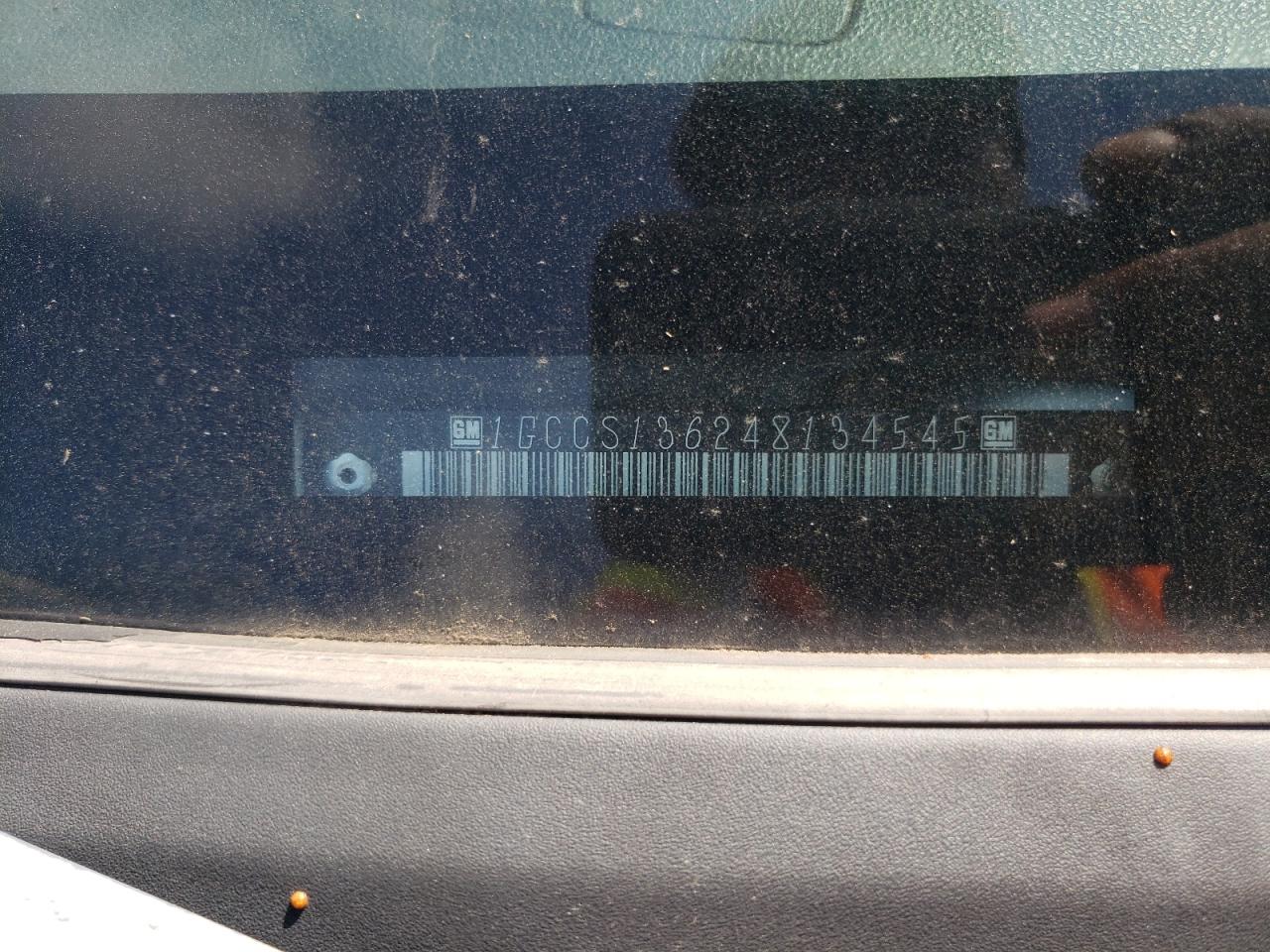 2004 Chevrolet Colorado VIN: 1GCCS136248134545 Lot: 61425475