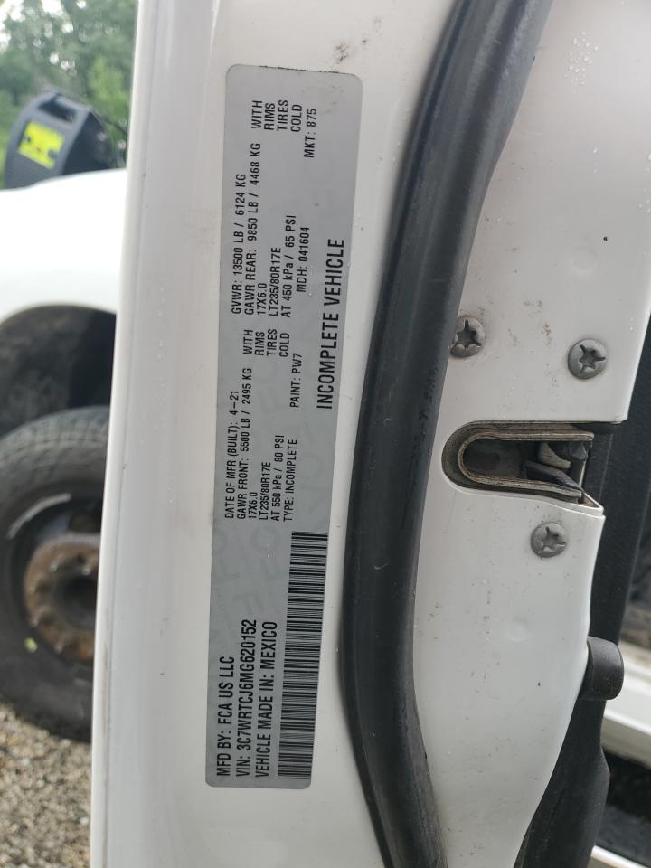 2021 Ram 3500 VIN: 3C7WRTCJ6MG620152 Lot: 62463925
