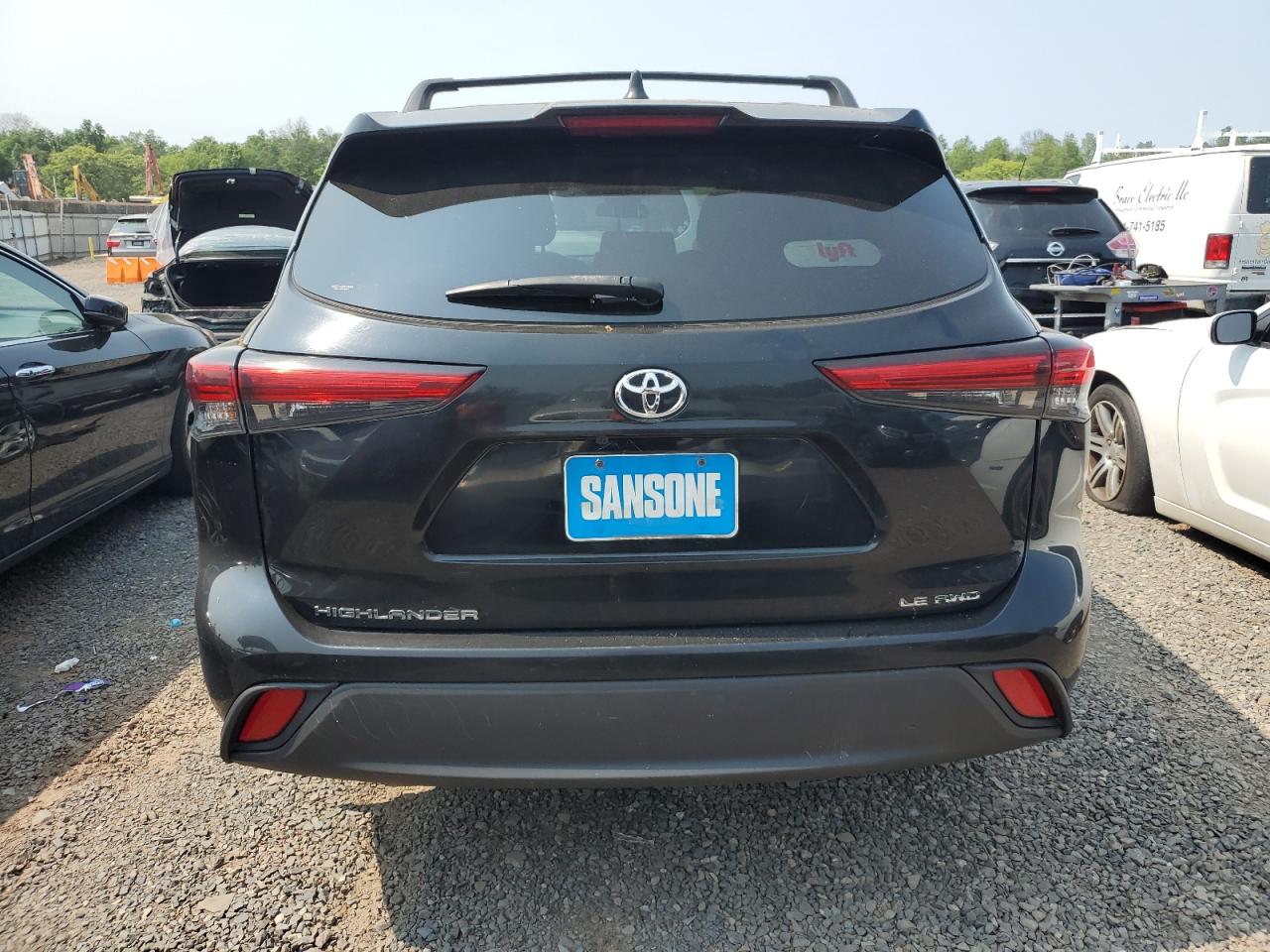 2022 Toyota Highlander L VIN: 5TDBZRBH6NS220463 Lot: 59296425