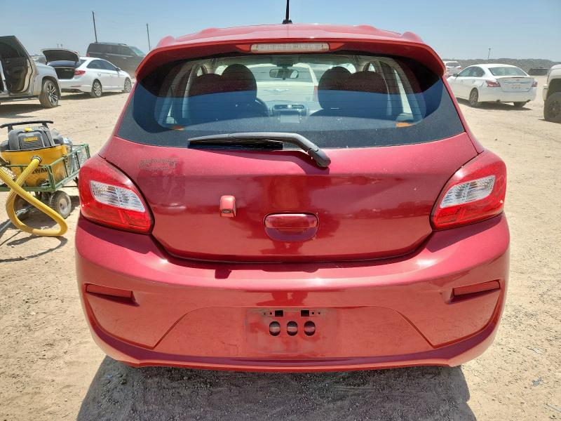  MITSUBISHI MIRAGE 2018 Czerwony
