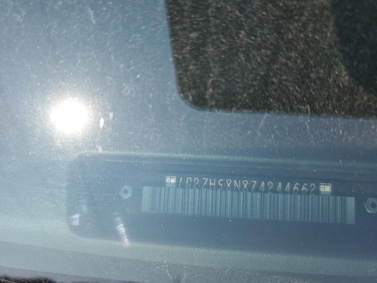 2007 Pontiac G6 Gt VIN: 1G2ZH58N874244662 Lot: 59289125