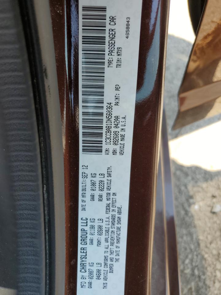 2013 Chrysler 200 Lx VIN: 1C3CCBAB1DN560364 Lot: 62742275