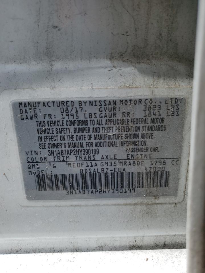 3N1AB7AP2HY390199 NISSAN SENTRA 2017