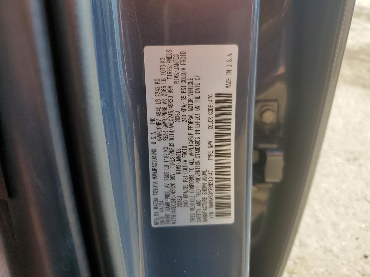 2024 Mazda Cx-50 Premium VIN: 7MMVABDY7RN219147 Lot: 62325705