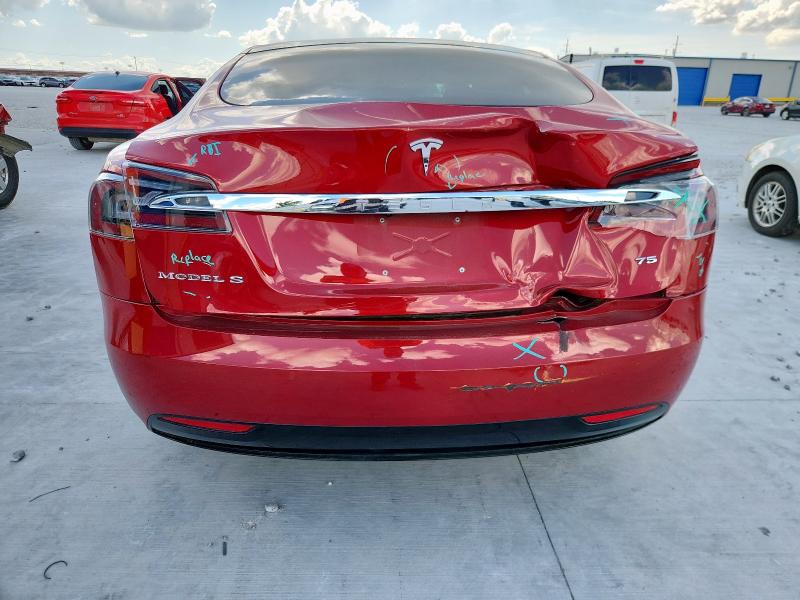  TESLA MODEL S 2017 Czerwony