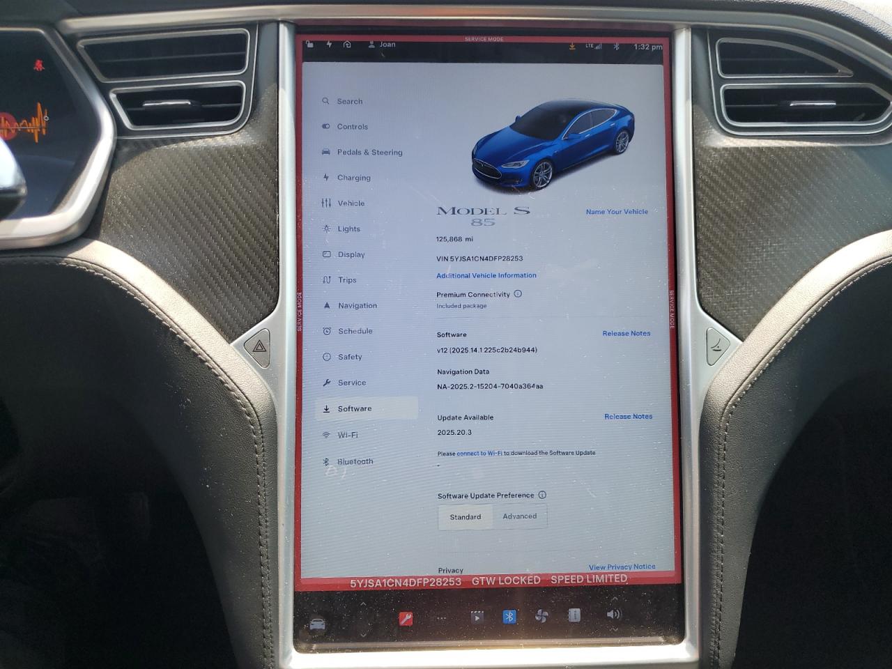 2013 Tesla Model S VIN: 5YJSA1CN4DFP28253 Lot: 62494575