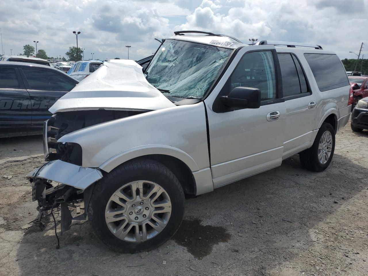 2013 Ford Expedition El Limited silver null flexible 1FMJK2A53DEF32657 photo #1