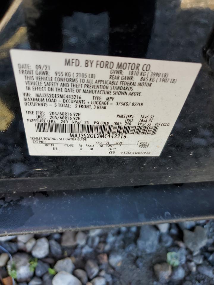 MAJ3S2GE2MC443216 FORD ECOSPORT 2021