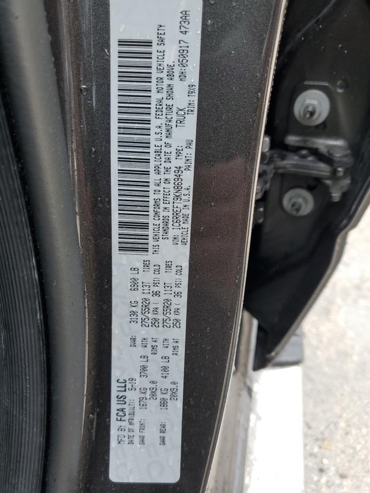 2019 Ram 1500 Big Horn/Lone Star VIN: 1C6RREFT9KN869494 Lot: 62676195