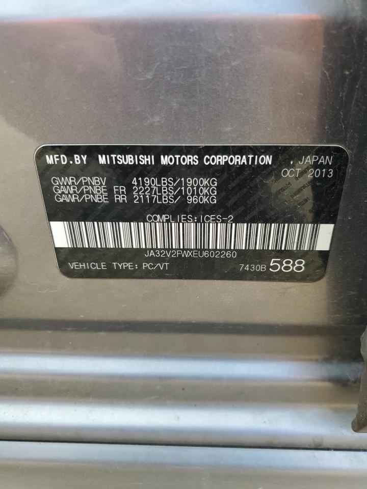 2014 Mitsubishi Lancer Se VIN: JA32V2FWXEU602260 Lot: 61976655