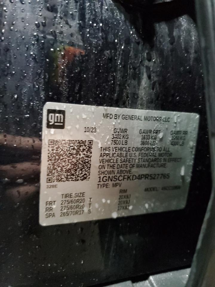 1GNSCFKD4PR527765 CHEVROLET SUBURBAN 2023