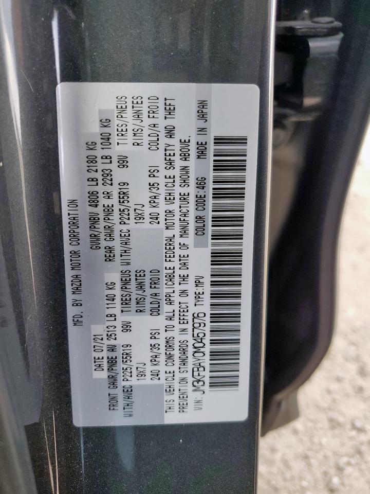 2021 Mazda Cx-5 Grand Touring Reserve VIN: JM3KFBAY0M0457976 Lot: 62820675