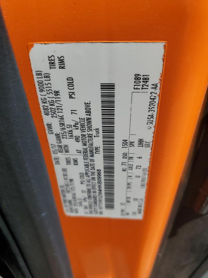 1FTYR1ZM4HKB09968 FORD TRANSIT 2017