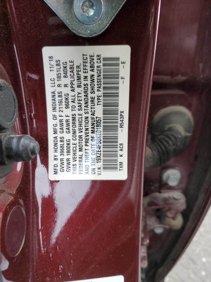 2019 Honda Insight Ex VIN: 19XZE4F50KE018057 Lot: 61499645