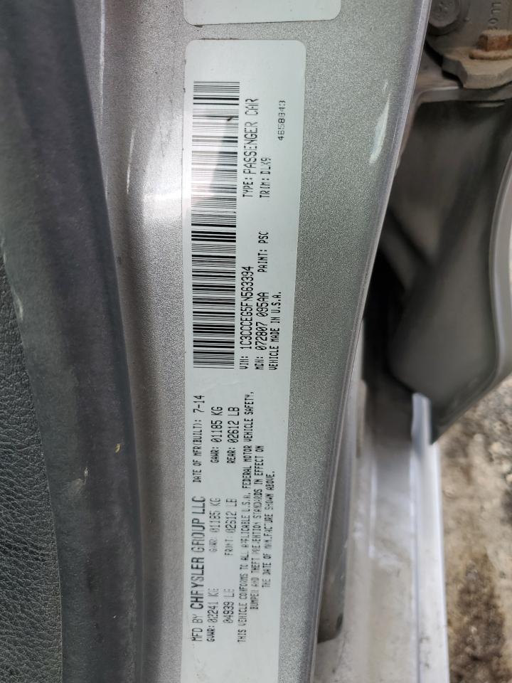 2015 Chrysler 200 C VIN: 1C3CCCEG5FN563394 Lot: 62463565
