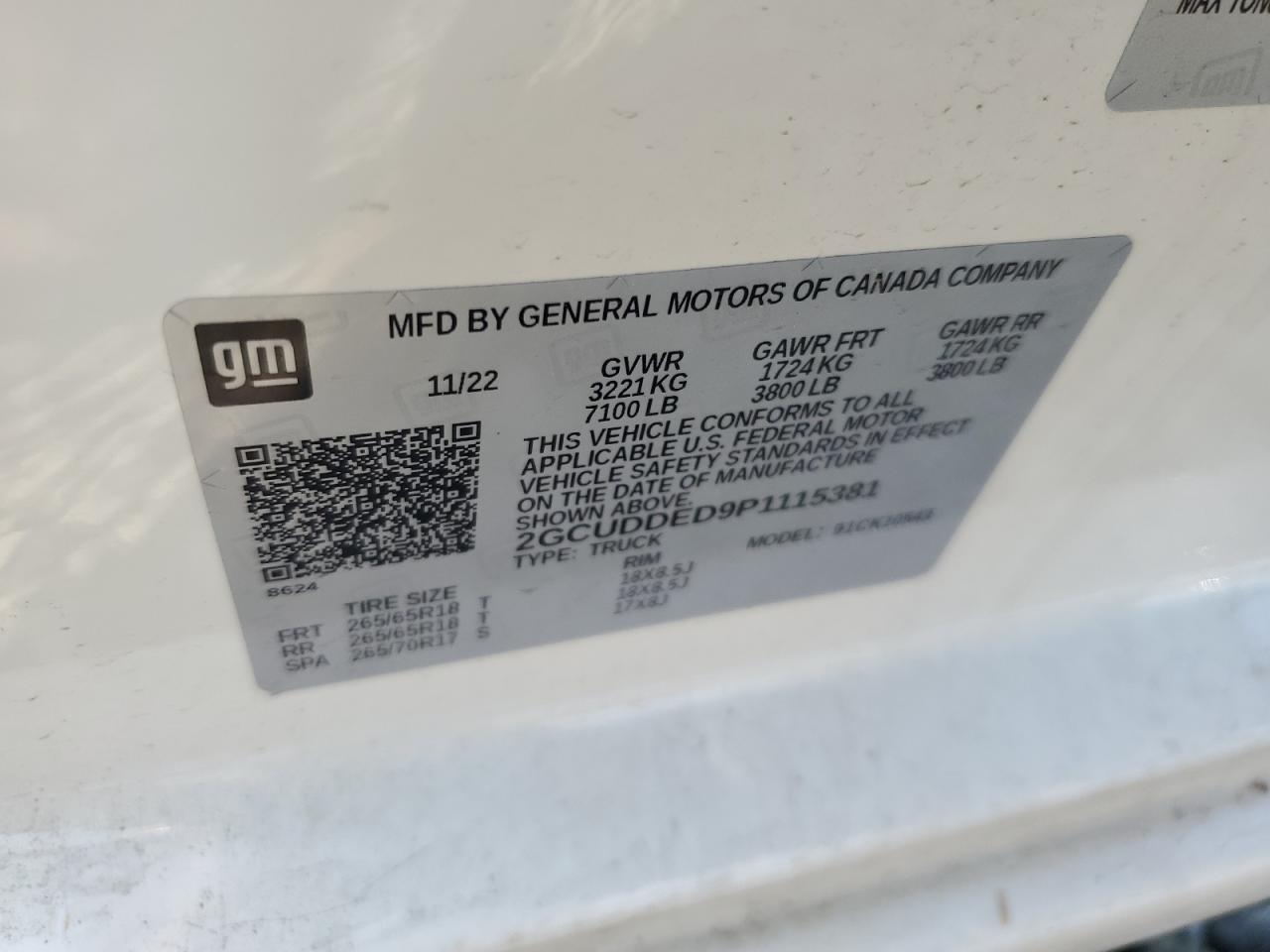 2GCUDDED9P1115381 CHEVROLET ALL Models 2023