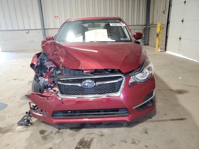  SUBARU IMPREZA 2015 Red