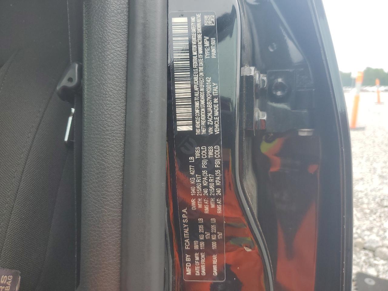 2019 Jeep Renegade Latitude VIN: ZACNJABB7KPK90142 Lot: 62983735