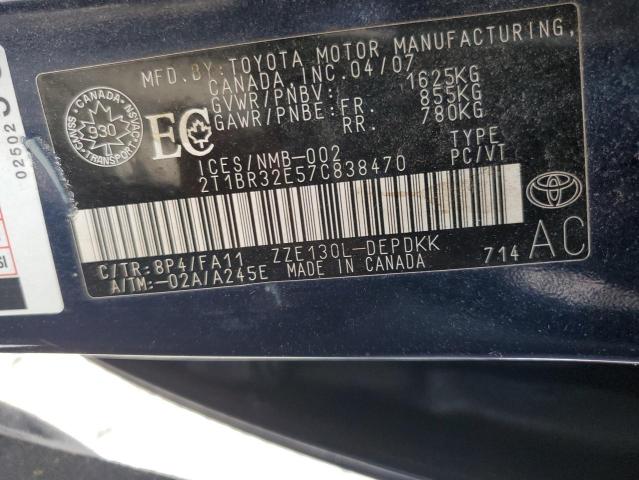2007 TOYOTA COROLLA CE  
