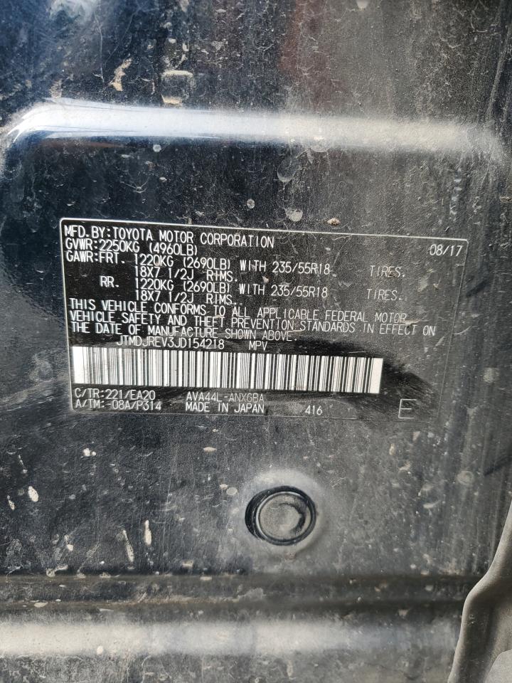 TOYOTA RAV4 2018 VIN JTMDJREV3JD154218 zdjęcie 14