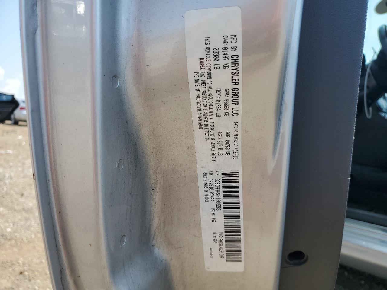 2014 Fiat 500 Sport VIN: 3C3CFFBR0ET200286 Lot: 62307805