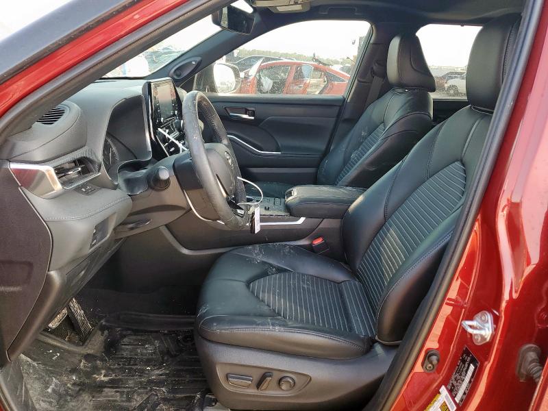  TOYOTA HIGHLANDER 2021 Czerwony