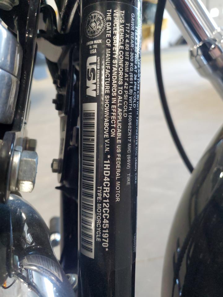 2012 Harley-Davidson Xl883 Superlow VIN: 1HD4CR212CC451970 Lot: 60555975