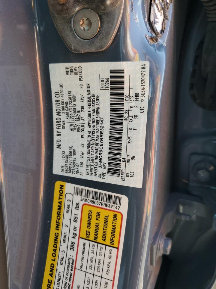 2024 Ford Bronco Sport Outer Banks VIN: 3FMCR9C67RRE32147 Lot: 62477915