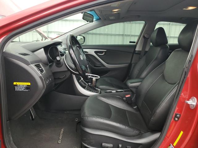  HYUNDAI ELANTRA 2014 Czerwony