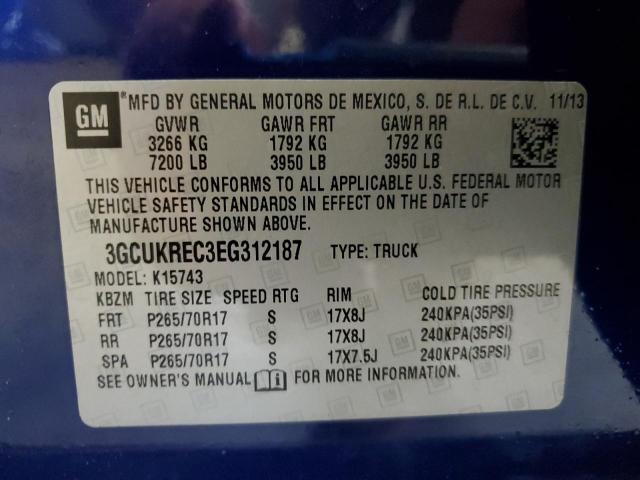 2014 CHEVROLET SILVERADO K1500 LT  