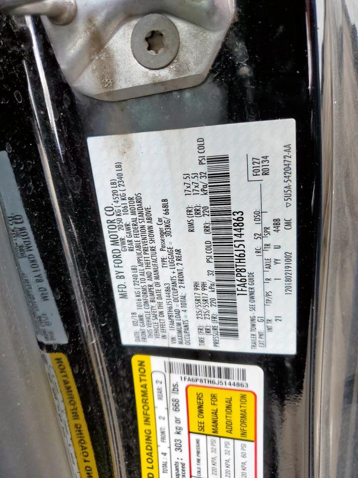 1FA6P8TH6J5144863 FORD ALL Models 2018