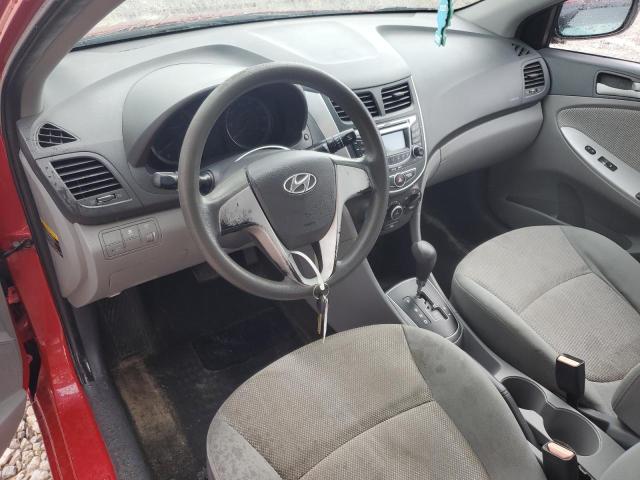 Sedans HYUNDAI ACCENT 2013 Czerwony