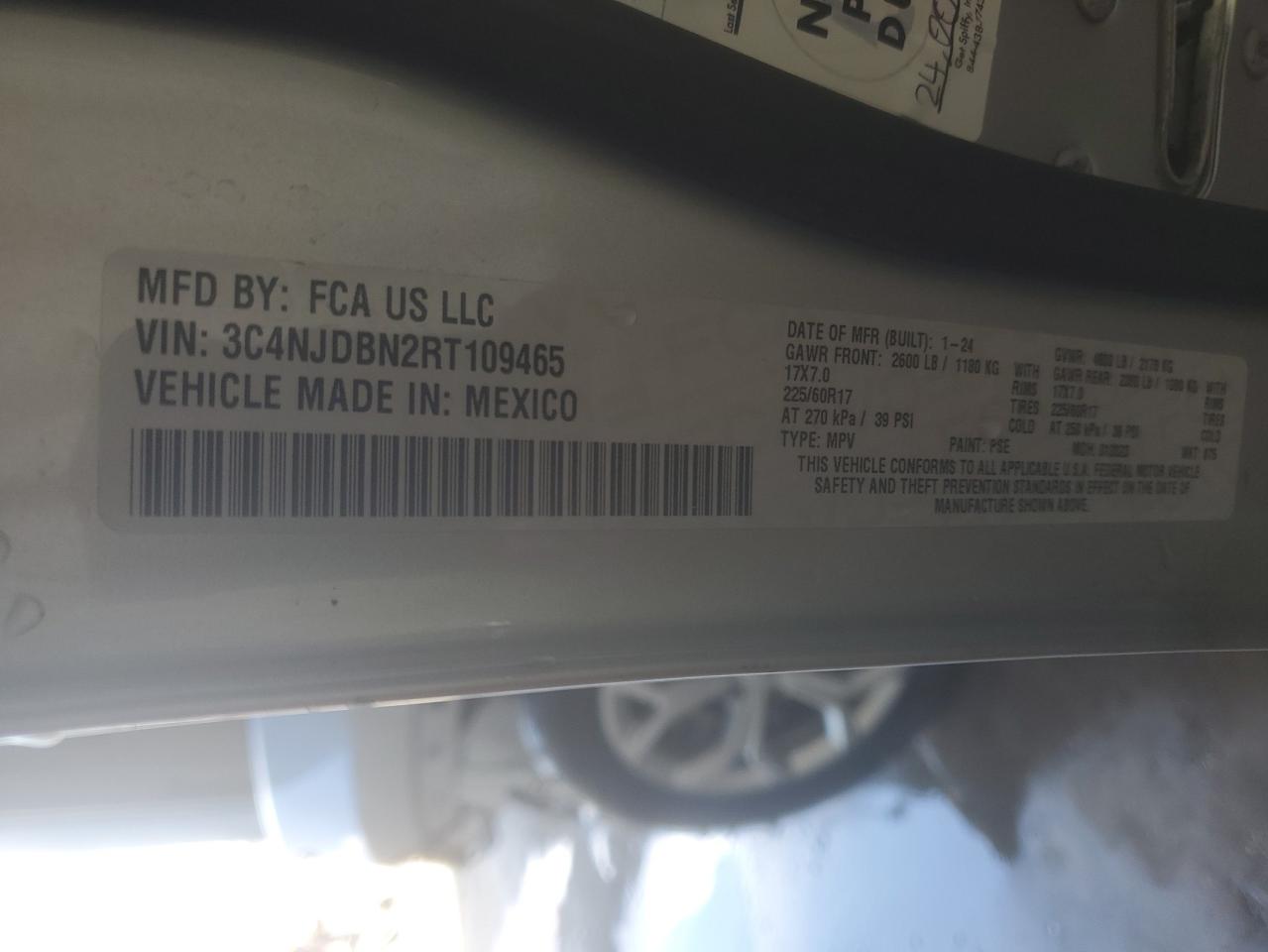 JEEP COMPASS 2024 VIN 3C4NJDBN2RT109465 zdjęcie 13