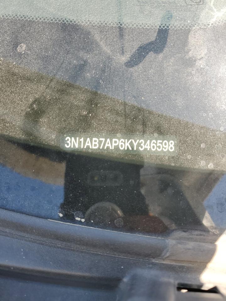 2019 Nissan Sentra S VIN: 3N1AB7AP6KY346598 Lot: 62895875