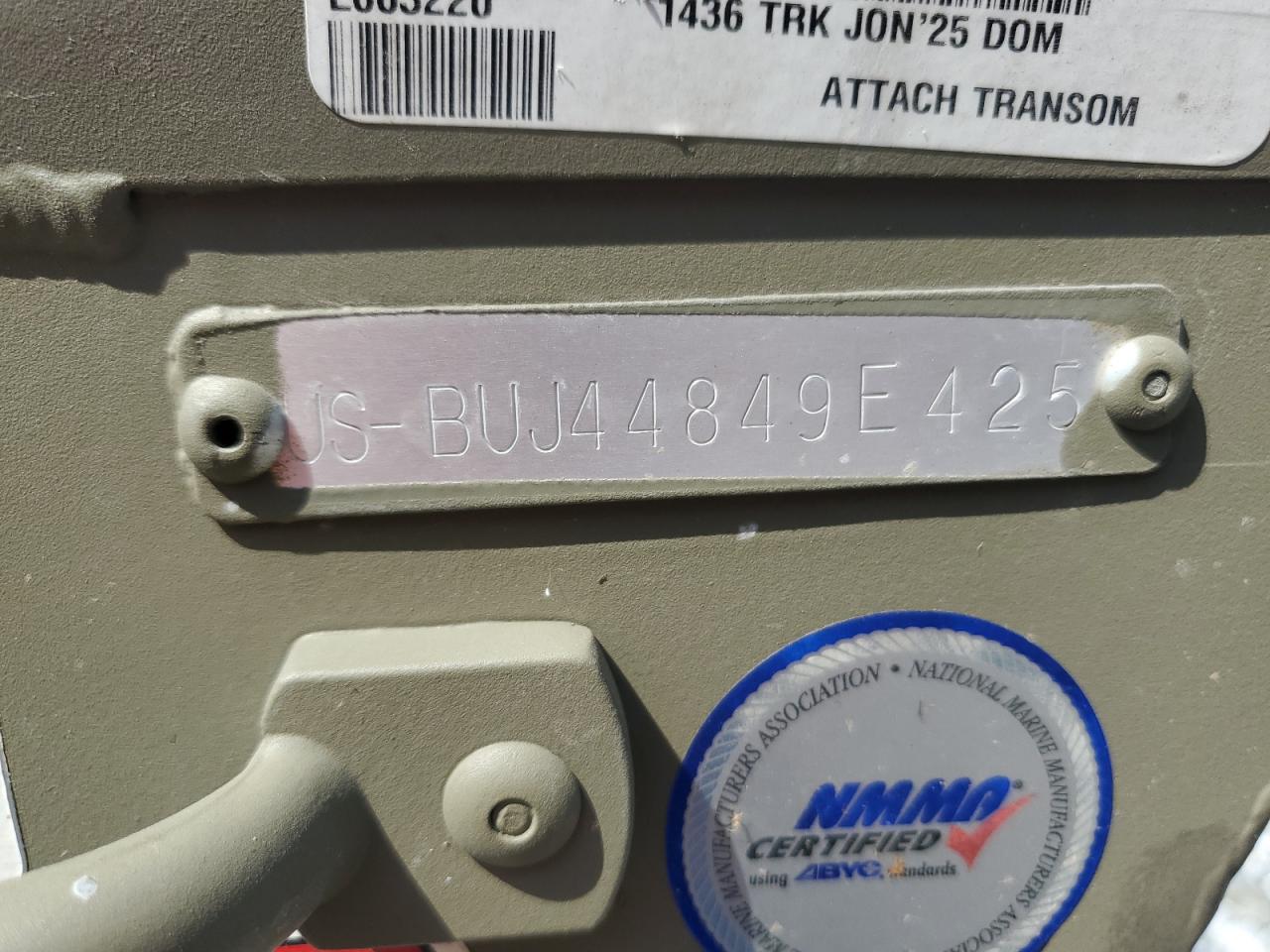 TRACKER BOAT 2025 VIN USBUJ44849E425 zdjęcie 10