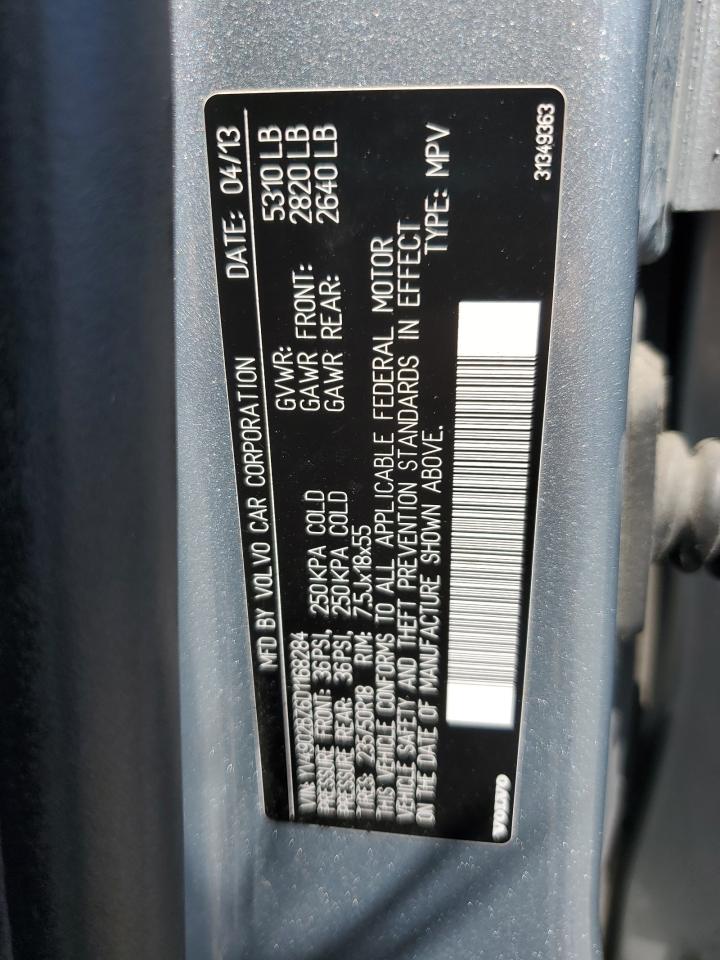 2013 Volvo Xc70 T6 VIN: YV4902BZ6D1168284 Lot: 61068795