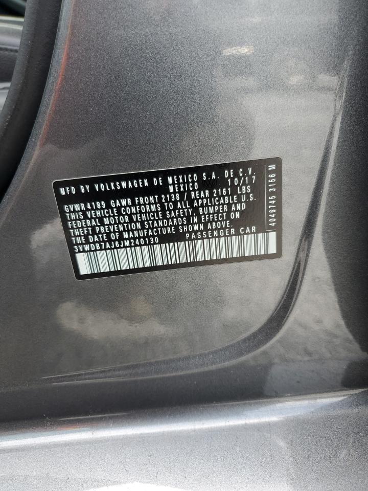 VOLKSWAGEN JETTA 2018 VIN 3VWDB7AJ6JM240130 фото 12