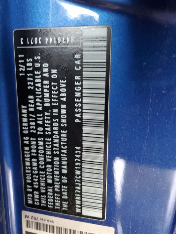 VOLKSWAGEN GOLF 2012 VIN WVWRF7AJ7CW197434 zdjęcie 13